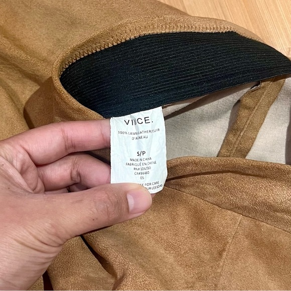 Vince Women's Skinny Lamb Leather Pants with Flares - Picture 7 of 7